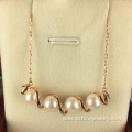 18k Gold Chain Natural Freshwater Real Pearl Necklace